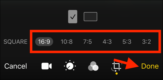 How to crop video on iPhone - step 4